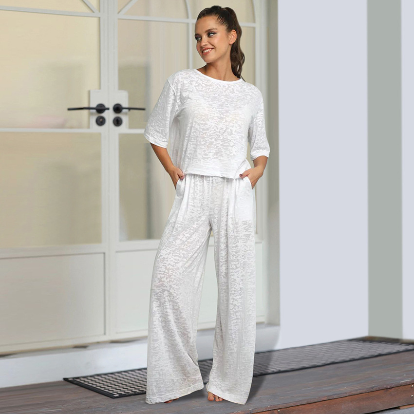 solid knitted comfortable autumn pijama