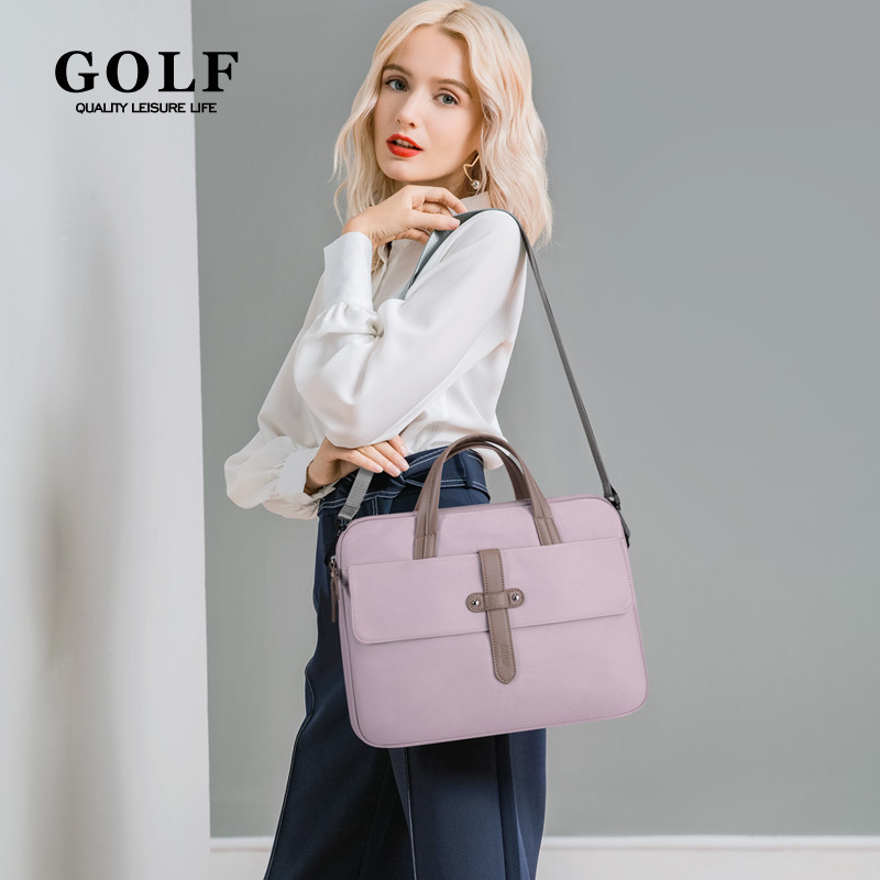 GOLF Computer Bag 15.6 Inch Portable Laptop Protective Case Large Capacity Shoulder Crossbody Bag Unisex Inner Bag