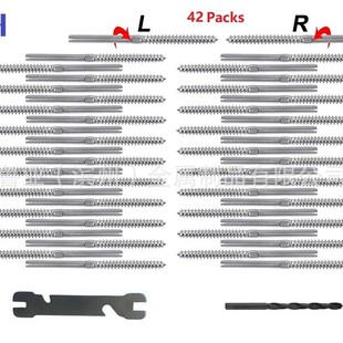 Stainless steel 316 railing accessories wood thread connector DIY suit 1/8 wire rope forward and reverse wire tightener