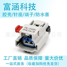 54200207厂家直销国产2孔汽车连接器/接插件PBT塑壳护套