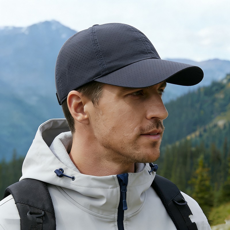 Lightweight, Quick-drying Summer Korean-style Sun Protection Baseball Cap For Men And Women With Ventilation Holes,_voghion.com