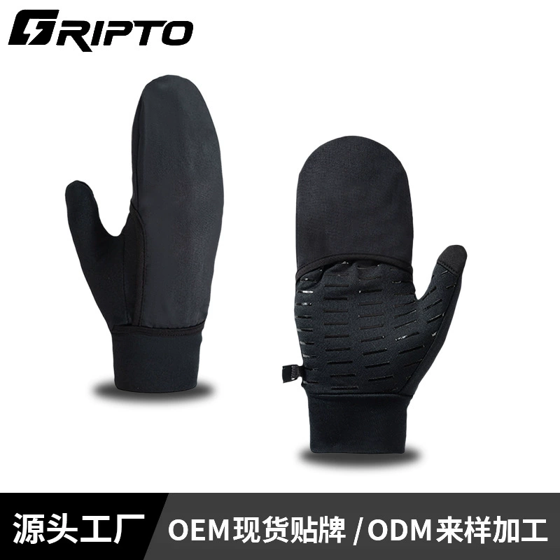 Нескользящие тонкие бархатные теплые осенние и зимние теплые спортивные перчатки для взрослых для бега по пересеченной местности на открытом воздухе для мужчин и женщин