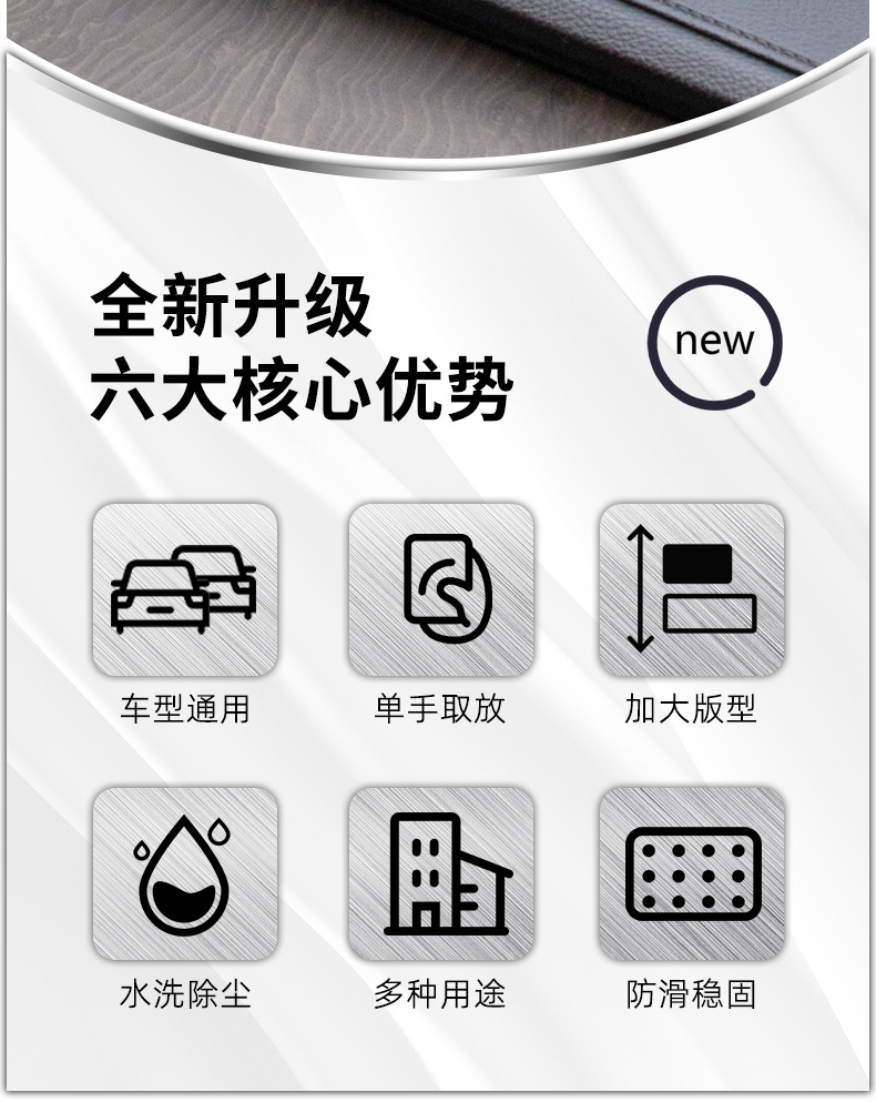 Cross-Border Best-Selling Multifunctional Anti-Slip Mat Car Mobile Phone Holder Temporary Parking Number Plate Ready-Made Factory Direct Sale