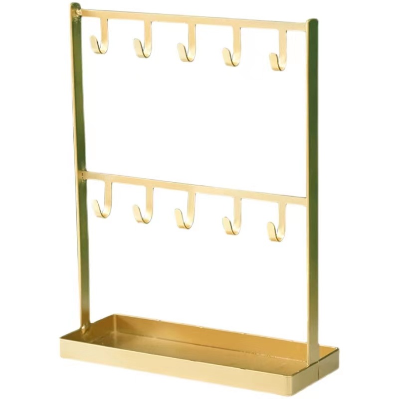 Estricta selección de puerta de entrada llave de joyería estante de almacenamiento de escritorio gancho de hierro forjado orejas collar de cuerda de joyería estante de almacenamiento