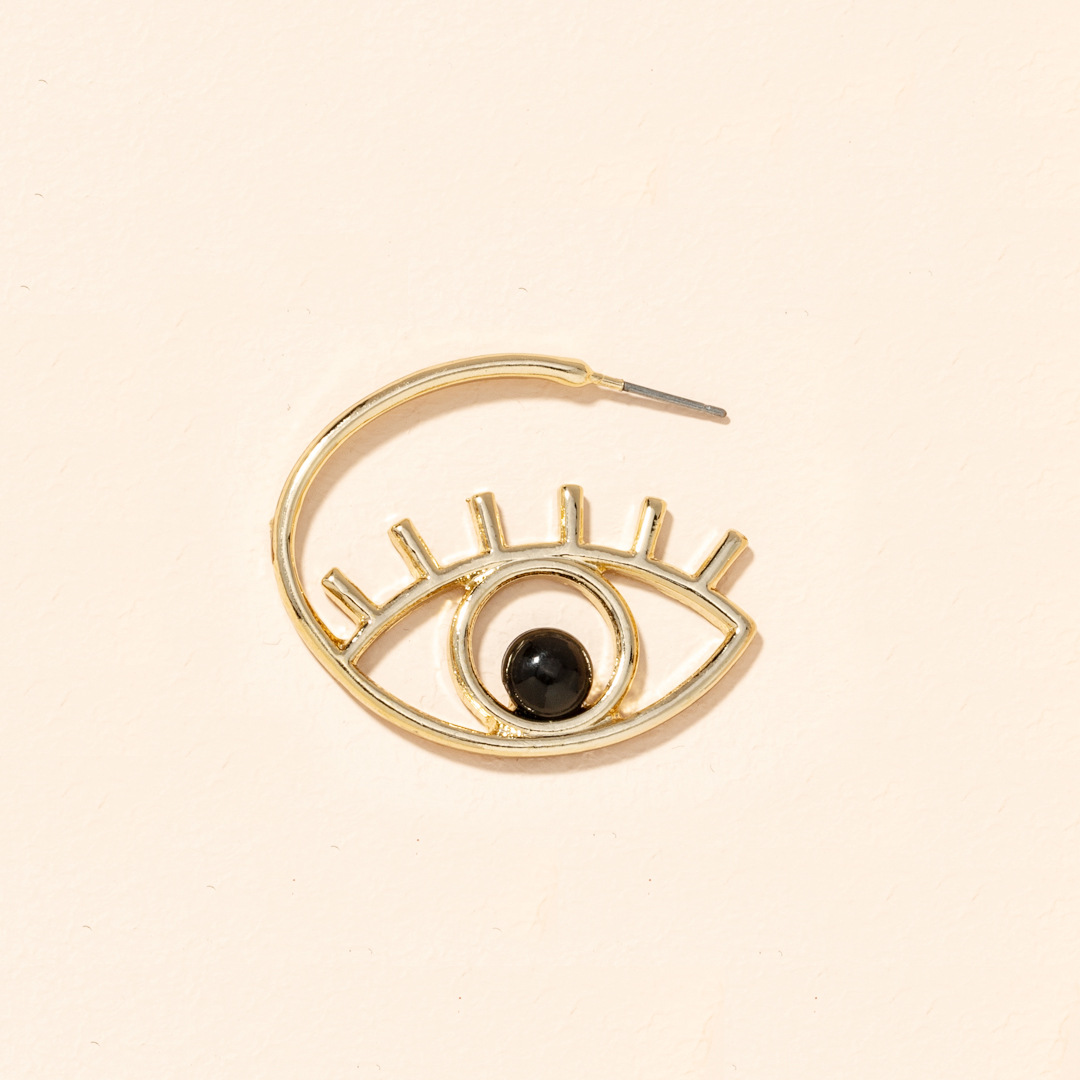 New Exaggerated Eyes Earrings display picture 6