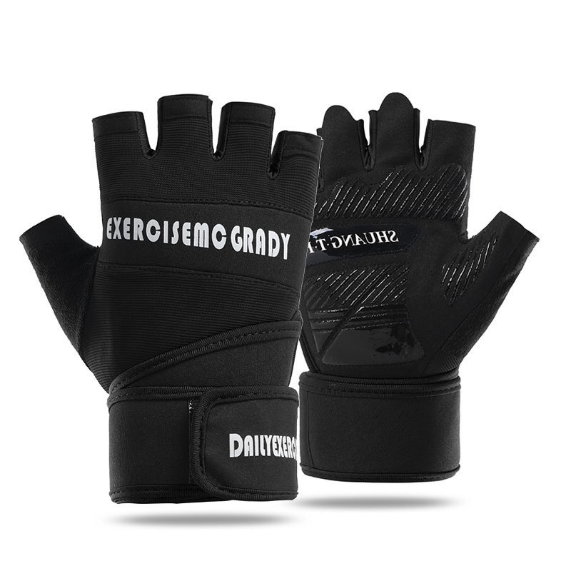 Guantes deportivos de acondicionamiento físico respirables medio dedo protector哑铃 ejercicio de levantamiento de pesas al aire libre ciclismo montañismo actualización antideslizante y resistente al desgaste image 18