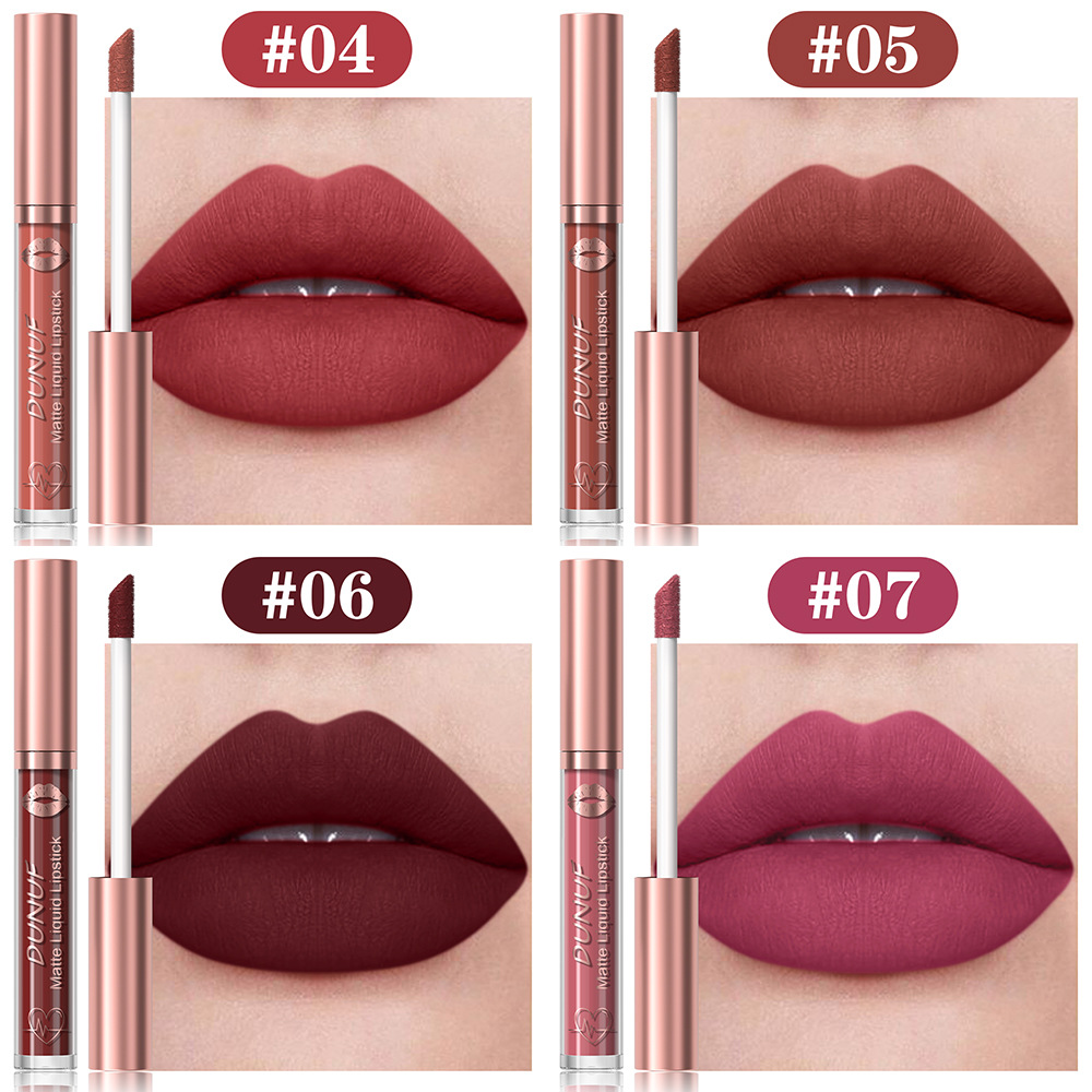 Check out DUNUF 6-tube matte waterproof long-lasting lip gloss lipstick! Disclaimer for links undefined
