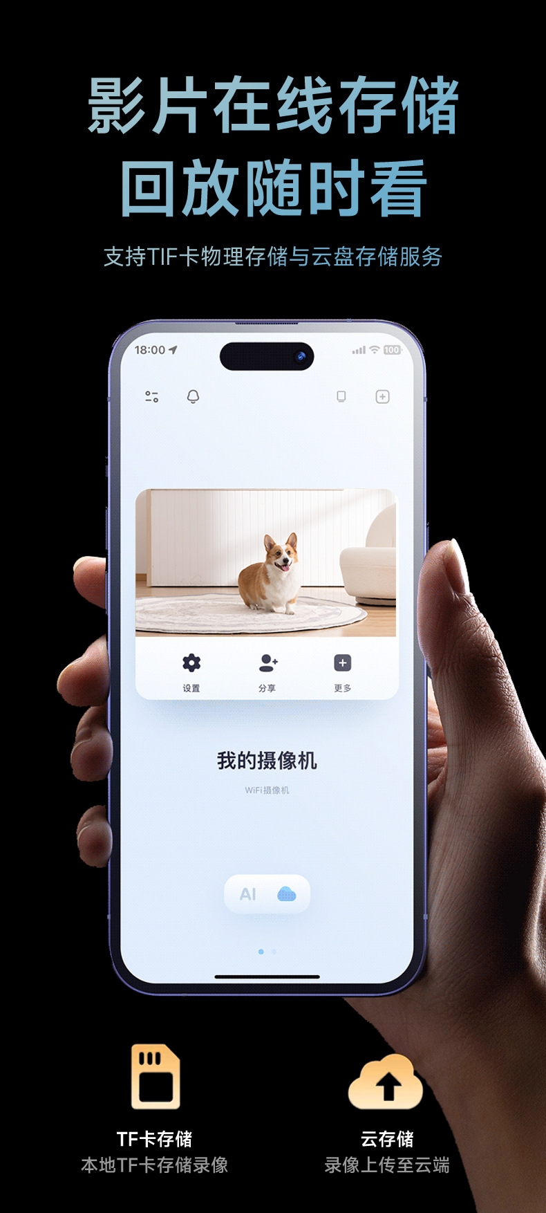 Human body automatic tracking smart robot surveillance camera 5G WiFi home remote network monitor infrared
