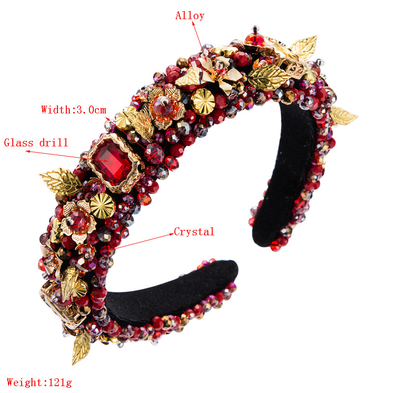 Fashion Sponge Gold Velvet Headband display picture 1