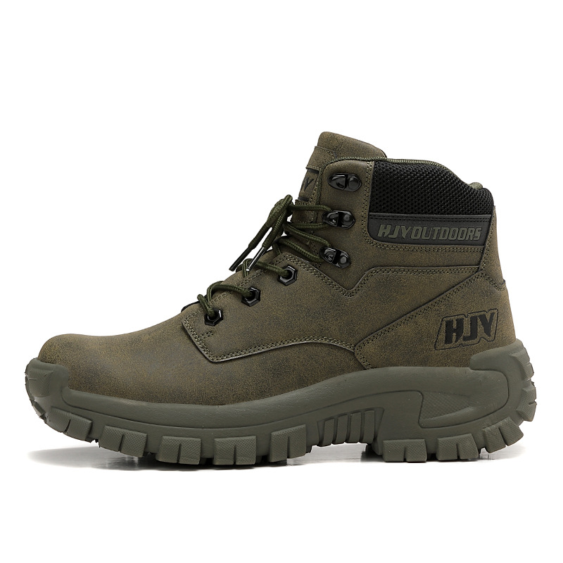 Zapatos de montaña al aire libre de explosión transfronteriza, zapatos de montaña antideslizantes y resistentes al desgaste de hombre, zapatos de montaña de crucero, amortiguación ligera e impermeable