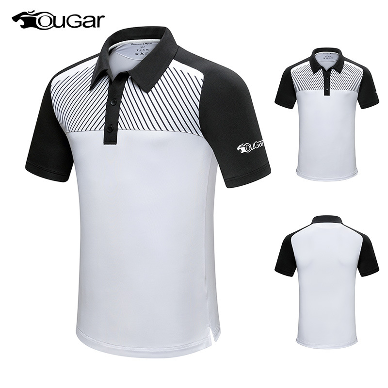 Summer Golf Clothing Men's Short-Sleeved T-Shirt Lapel Polo Shirt Breathable Quick-Drying Sports Ball Clothes