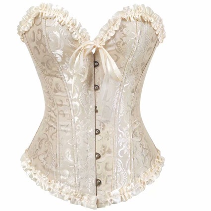 Bridal Dress with Built-In Fishbone Corset, Strapless Body Shaper, Waist-Cinching Court-Style Shapewear Bridal Dress with Built-In Fishbone Corset, Strapless Body Shaper, Waist-Cinching Court-Style Shapewear