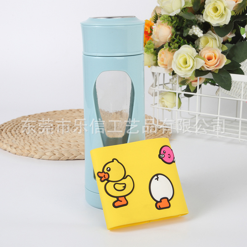 【源头工厂】杯套杯皮硅胶PVC滴塑防摔杯套儿童时尚保温创意防水