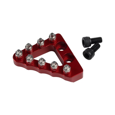 Suitable for Beta Rr/Rr S 250 300 450 Off-Road Vehicle Rivet Brake Head Brake Pedal Triangle Plate (Motorcycle pedals) - red