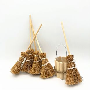 Dollhouse1:12 doll house miniature food play scene model small cloth doll house accessories broom broom