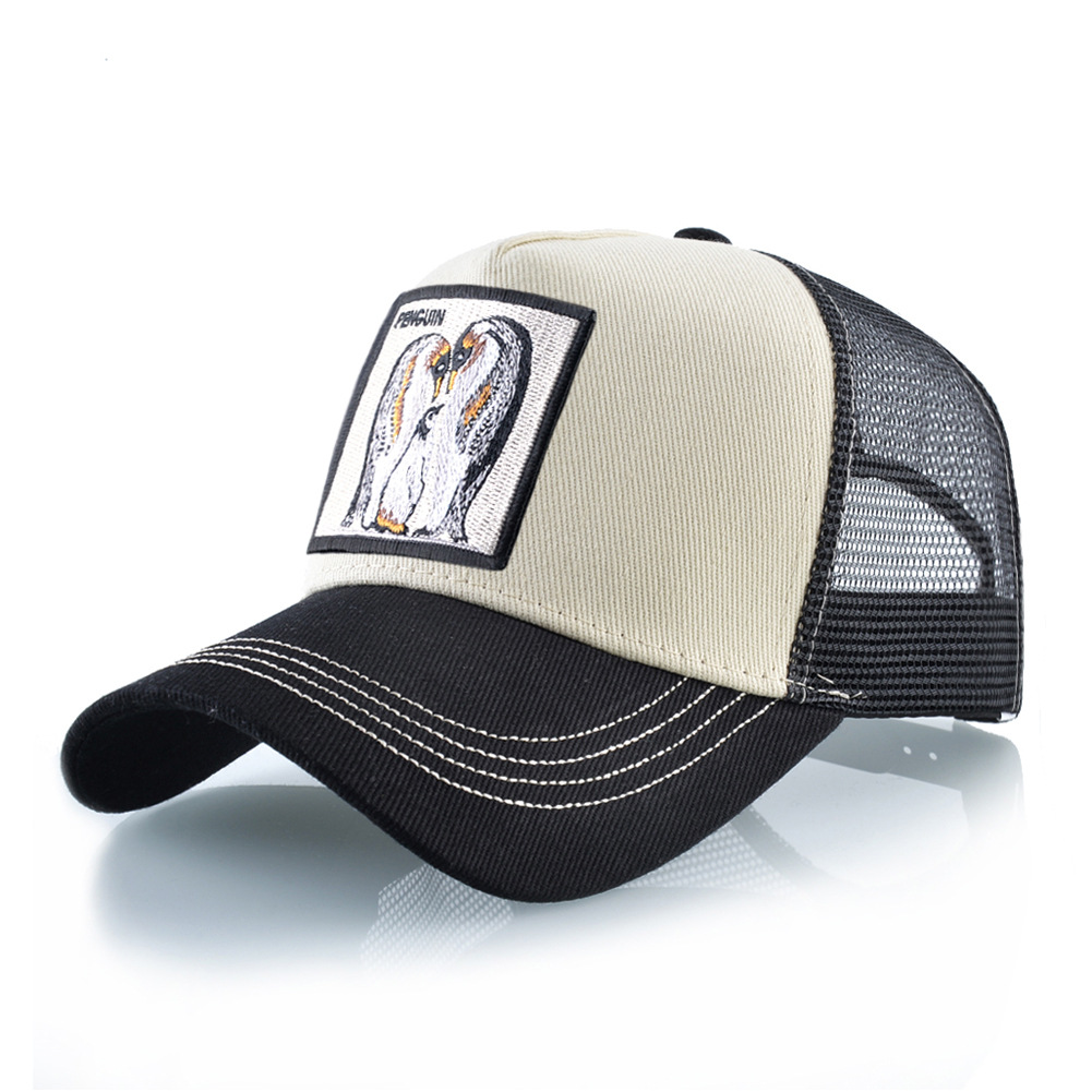 Hat Men's Cloth Embroidered Baseball Cap Mesh Cap Duck Cap Street Fashion Animal Mesh Cap_voghion.com