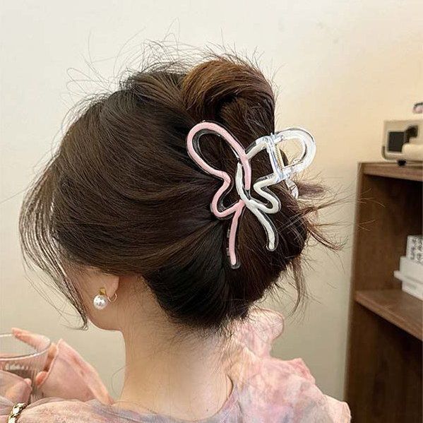 韓国東大門2025年新作ヘアクリップ、女性用ヘアピン、高級感のあるシャーククリップ、ヘアアクセサリー、ヘアピン|undefined