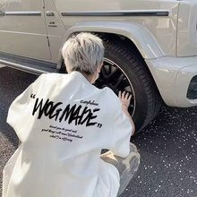 美式潮牌印花短袖男夏季青少年痞帅情侣半袖T恤oversize棉体恤衫