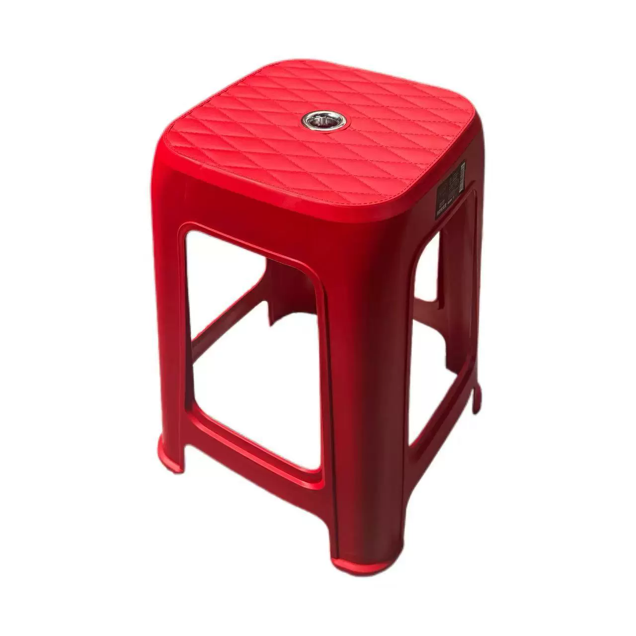 家用防滑高凳仿皮革纹理塑料凳子加厚客厅户外便携可叠放厂家批发