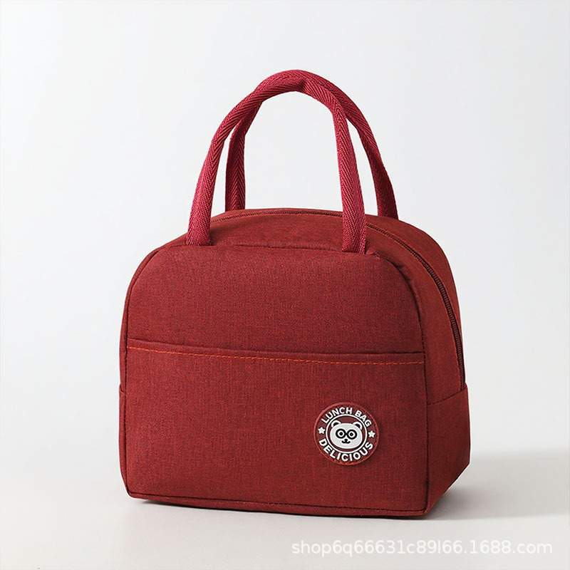 Etiquetado transfronterizo bolsa de almuerzo de oficina estudiantes portátiles bolsa de almuerzo de aislamiento personalizada bolsa de almuerzo tela Oxford