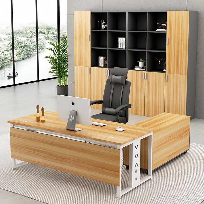 Boss Table Office Desk and Chair Combination Modern Simple Office Furniture Executive Desk Manager Long Desk Computer