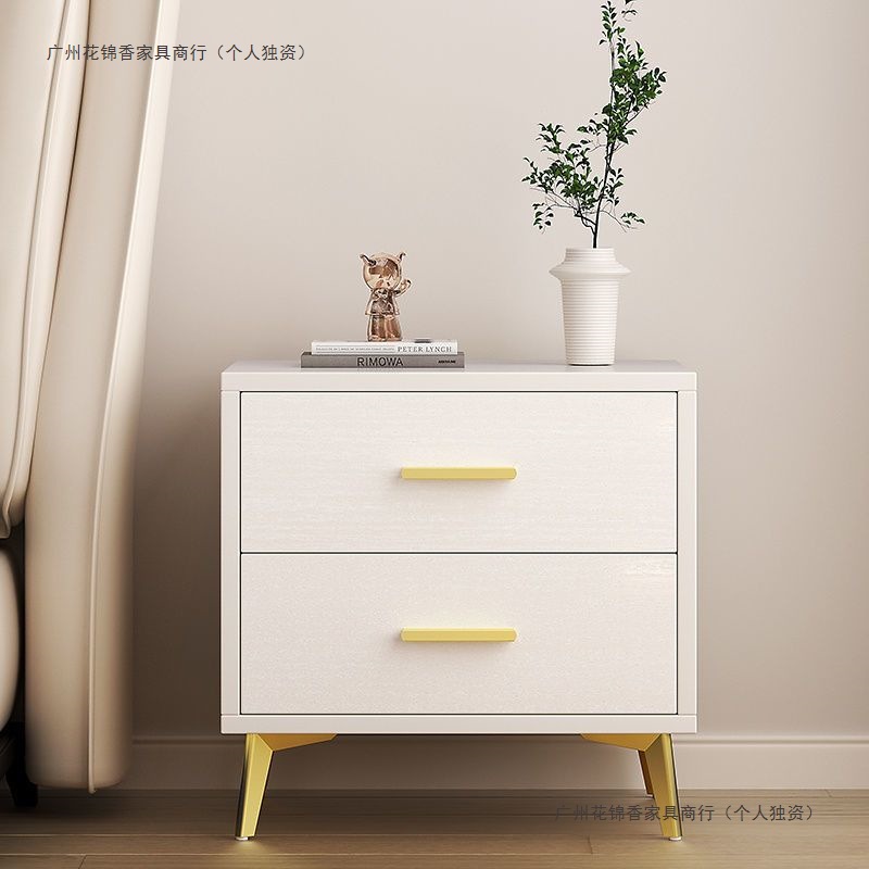 Simple y moderno meseta de cabezal de cama de madera maciza lujosa ligera dormitorio casero pequeño armario de cama pequeño armario de almacenamiento pequeño ultra estrecho completo