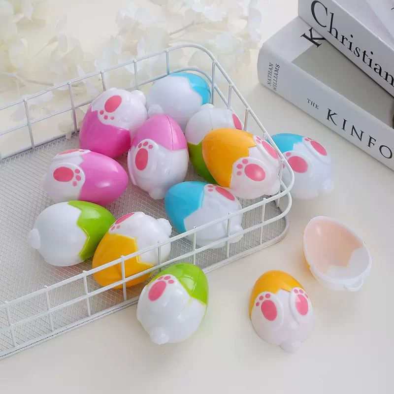 狗爪复活节彩蛋diy手工装饰品儿童塑料鸡蛋壳玩具手绘画涂鸦彩绘