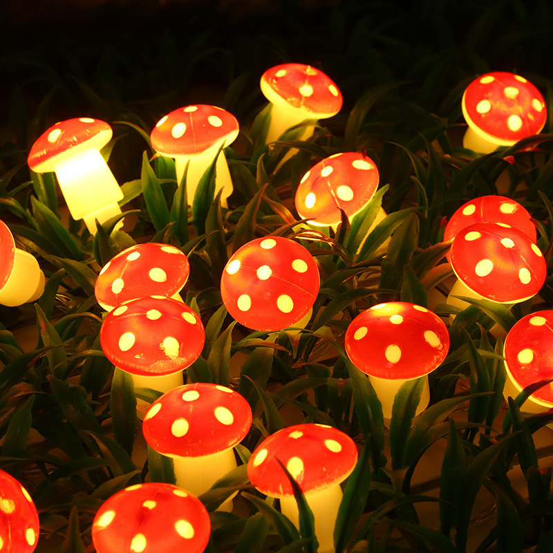 Christmas Simple Style Mushroom Plastic Indoor Lightings display picture 1