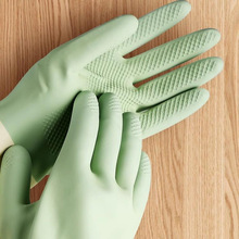 牛筋乳胶手套洗碗加厚橡胶耐用家务胶皮塑胶厨房劳保耐磨防水包邮