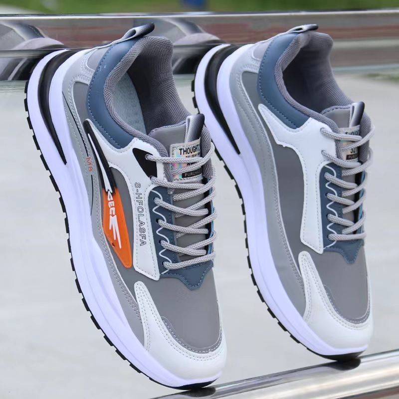 Zapatos deportivos para hombres primavera y otoño nuevos zapatos casuales de malla transpirables para hombres zapatos de moda amplio suela suave zapatos de viaje de carrera antideslizante