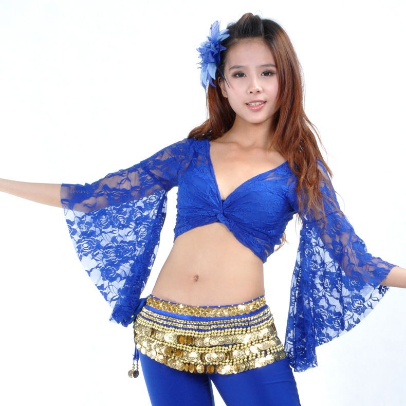 Lace butterfly sleeve top, belly dance, belly dance clothing, belly dance lace top brand clothing factory