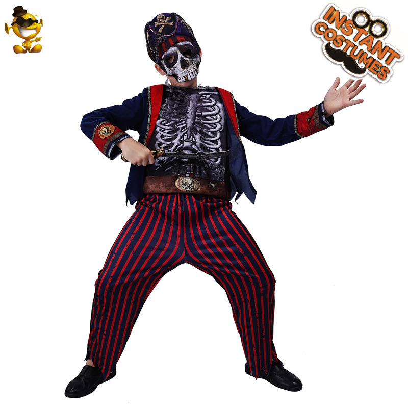 Niños pirata Cosplay traje de Halloween niño pirata Cosplay traje de pirata de los niños