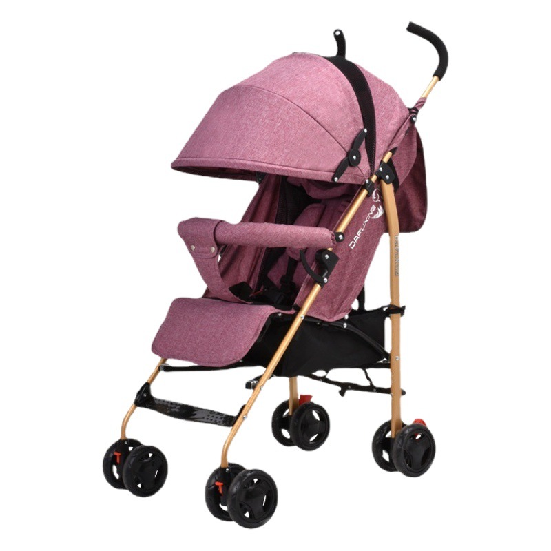 Cochecito para niños bebé caminando gadget bebé paraguas coche reclinable plegable ligero viaje bebé caminando cochecito