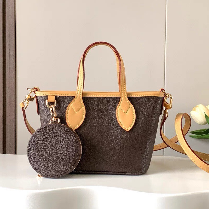 芯片版 原标 Lneverfull bb 购物袋 V小托特  真皮单肩斜挎女包|undefined