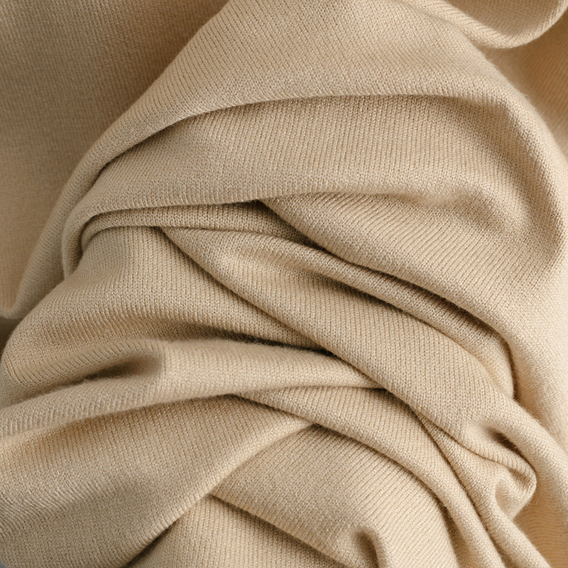 Half Turtleneck Knitted Dress Women Autumn Winter Solid Color Slit Long Sleeve Bottoming Trousers Inner Wear Woolen Dress