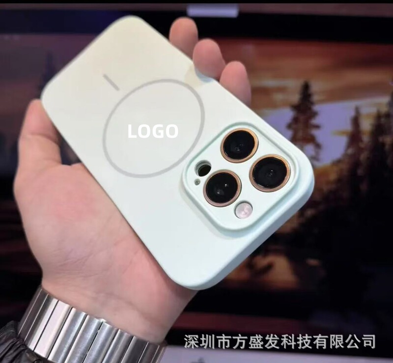 iPhone17用ケース、液体超薄型磁気吸着細いリング付き、AIカメラボタン搭載、Apple 16保護ケース15|undefined