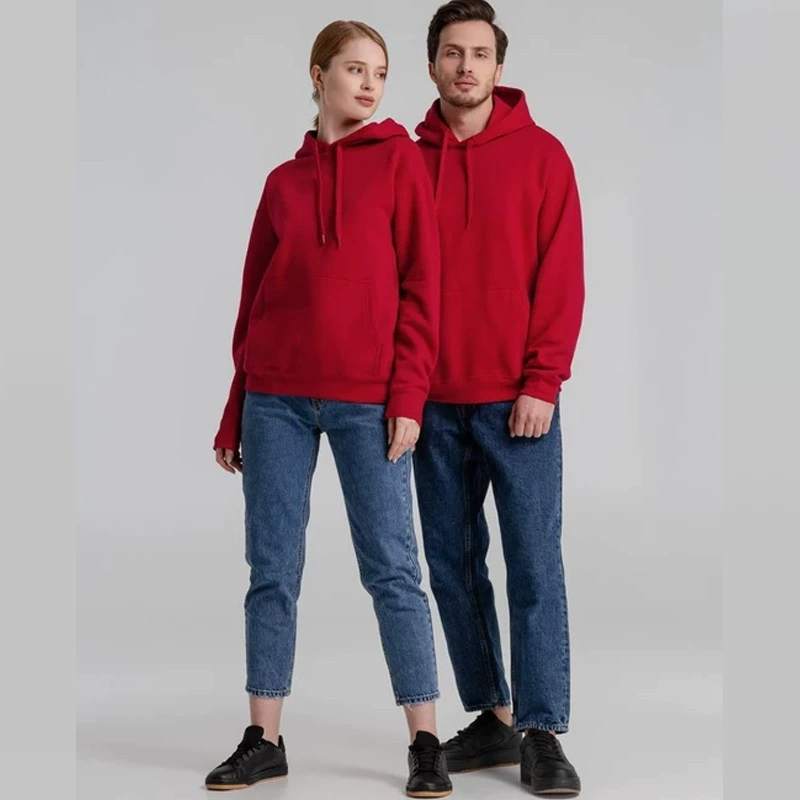 Новая коллекция осень-зима 2023: мужская спортивная флисовая толстовка унисекс в европейском и американском стиле, однотонная, для внешней торговли, в наличии.