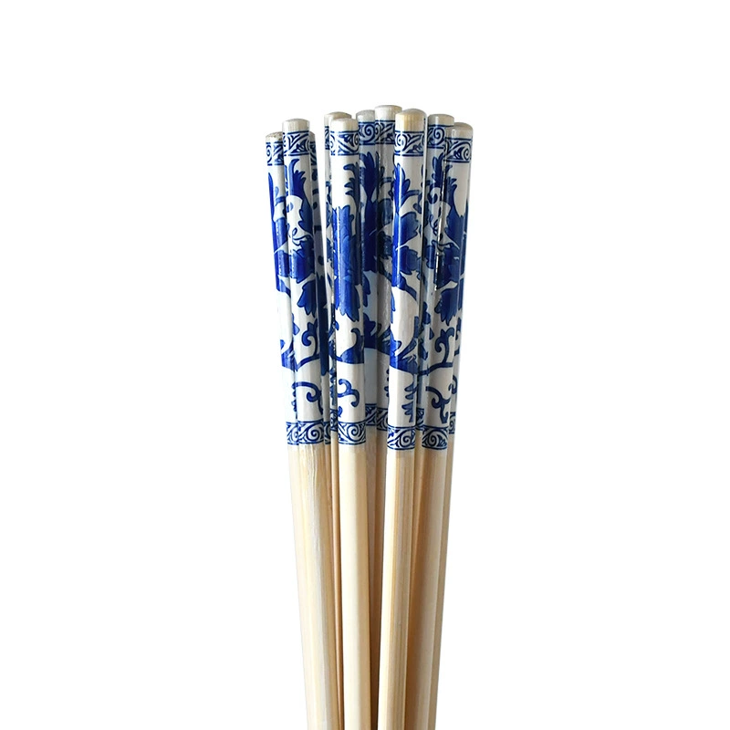 Chopsticks, blue and white Chinese pack