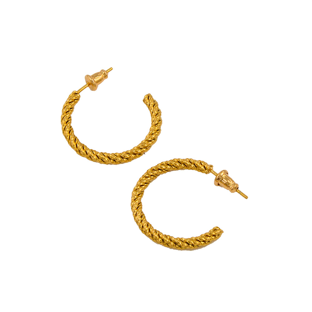 Geometric Pattern Women'S Gender Retro Style Retro Geometric Titanium Steel Ear Studs 1 Pair