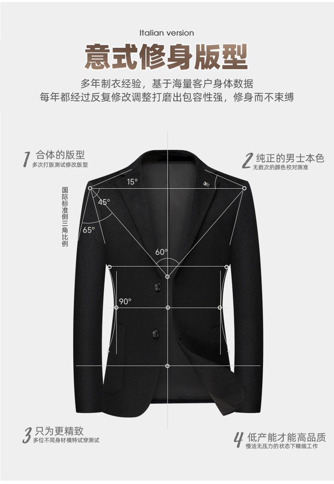 Áo vest nam len nguyên chất dáng ôm kiểu Hàn, áo khoác len công sở màu trơn — màu xanh hải quân, đen chi tiết 6