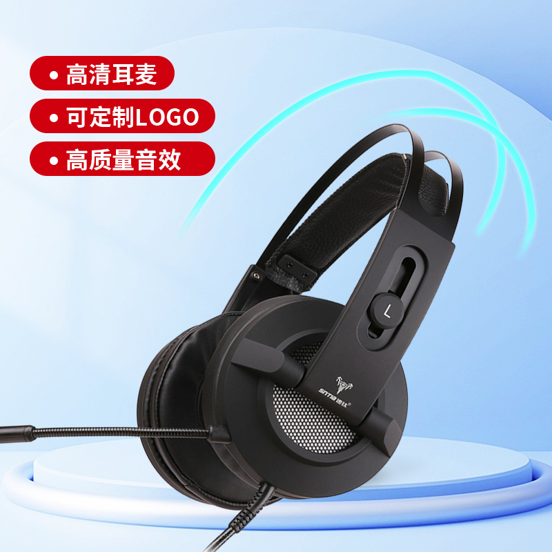 Fabricante personalizado B10 auriculares auriculares con micrófono con pequeño gancho auriculares auriculares USB cableados auriculares portátiles