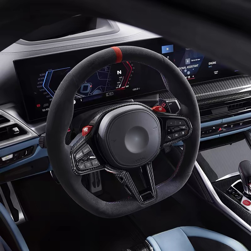 Suitable for BMW 24 steering wheel new 1234 series Z4 G20 G22 modified carbon fiber M4 steering wheel