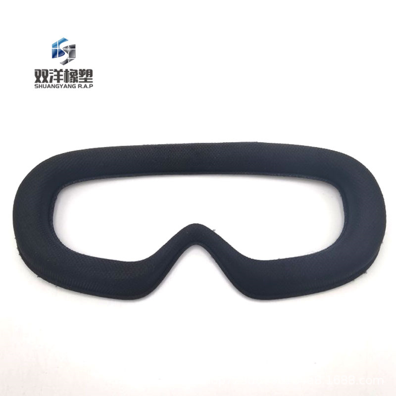 加 工 pu发泡海绵眼罩 热压VR眼睛眼罩垫片 防雾气网布包装眼罩垫