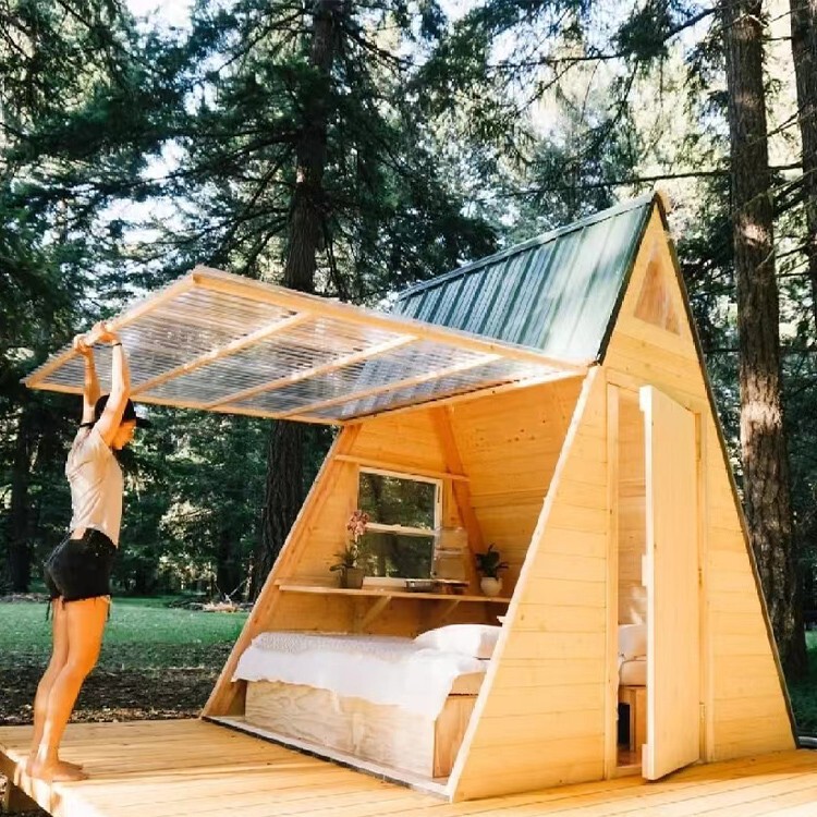 Net Red Scenic Area Farmhouse Homestay Wooden House Mobile Villa Outdoor Children's Anti-corrosion Cabin Triangular Tree House Net Red Scenic Area Farmhouse Homestay Wooden House Mobile Villa Outdoor Children's Anti-corrosion Cabin Triangular Tree House