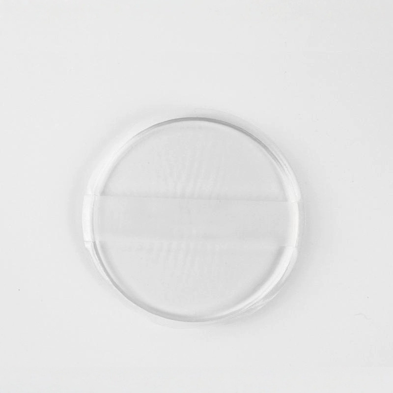 爆款硅胶植绒粉扑多功能干湿两用不吃粉双面气垫圆形丝带不卡粉扑