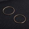 Metal set with pigtail, ring, Korean style, simple and elegant design, Japanese and Korean, wholesale