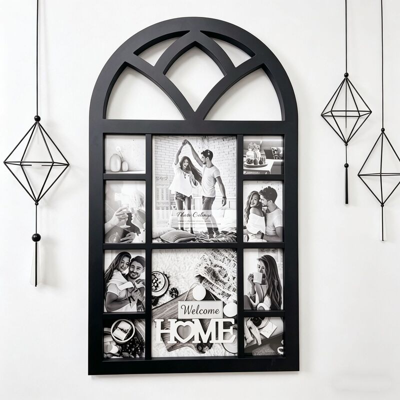 Window Fake Window Prop Photo Frame Combination Integrated Decorative Photo Frame Wall Hanging Black Personalized Wall Decoration Window Fake Window Prop Photo Frame Combination Integrated Decorative Photo Frame Wall Hanging Black Personalized Wall Decoration