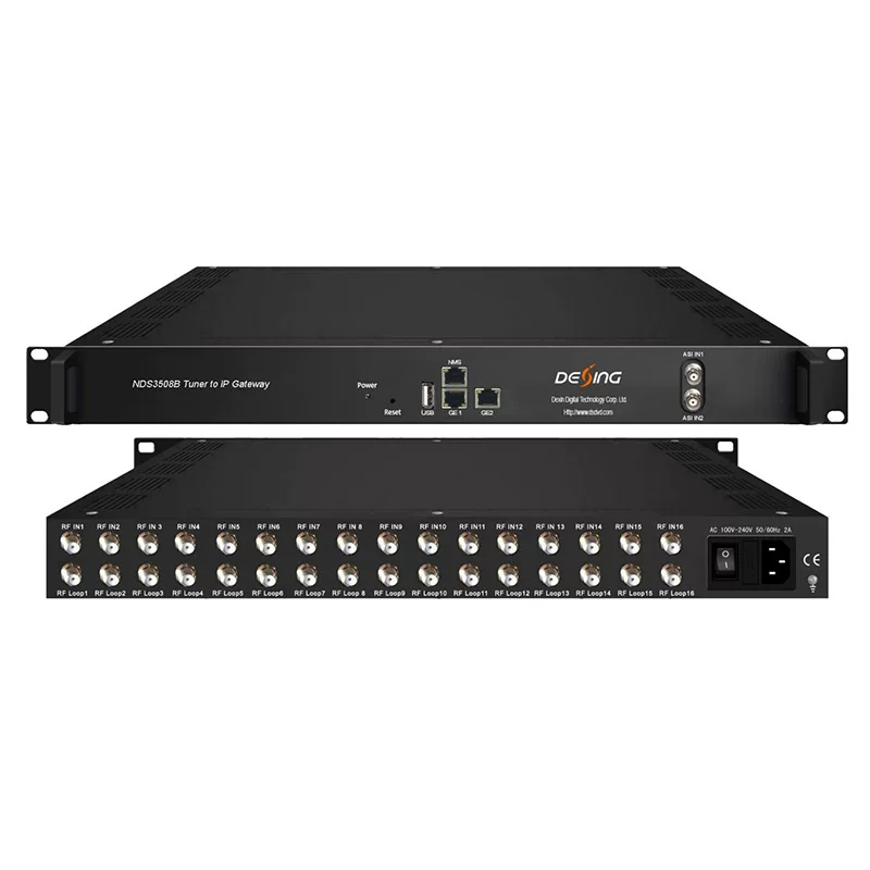 8 12 16 DVB-S2/T2/ISDB/ATSC/C тюнер к IP gateway