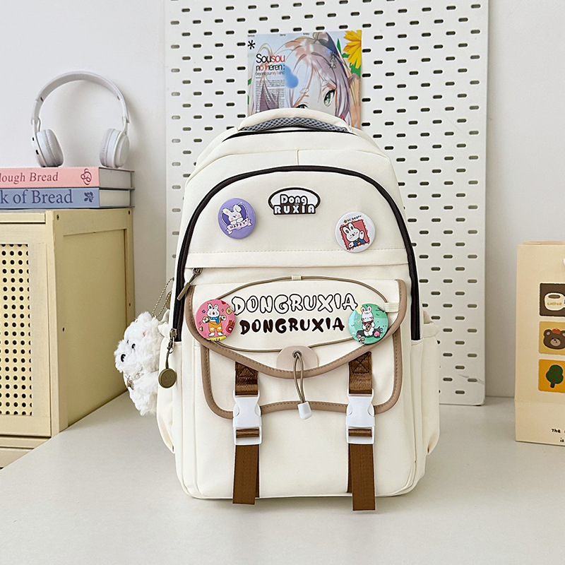 Comercio exterior mochila de alto valor para mujer al por mayor escuela secundaria, escuela secundaria, estudiante universitario, mochila de estilo universitario, mochila de viaje de gran capacidad