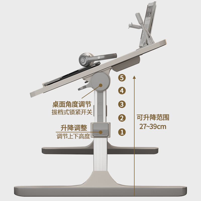床上小桌子可升降电脑桌学生宿舍折叠桌简约家用简易卧室学习书桌|undefined
